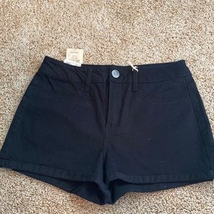 Soli High Waist Shortie Black Shorts